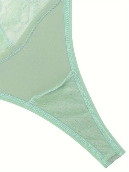 Sexy Lace Patchwork Thong - Comfortable & Breathable - LuxyXO