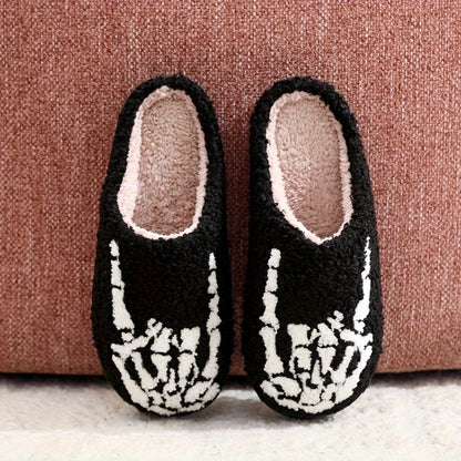 Cozy Halloween Cartoon Pumpkin House Slippers