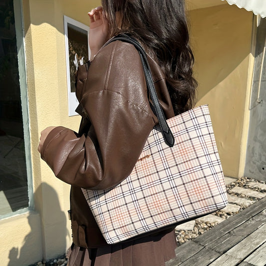 Fashionable Casual Shoulder Bag Handheld Bag For Young Girls, Waterproof Tote Bag For Daily Commute