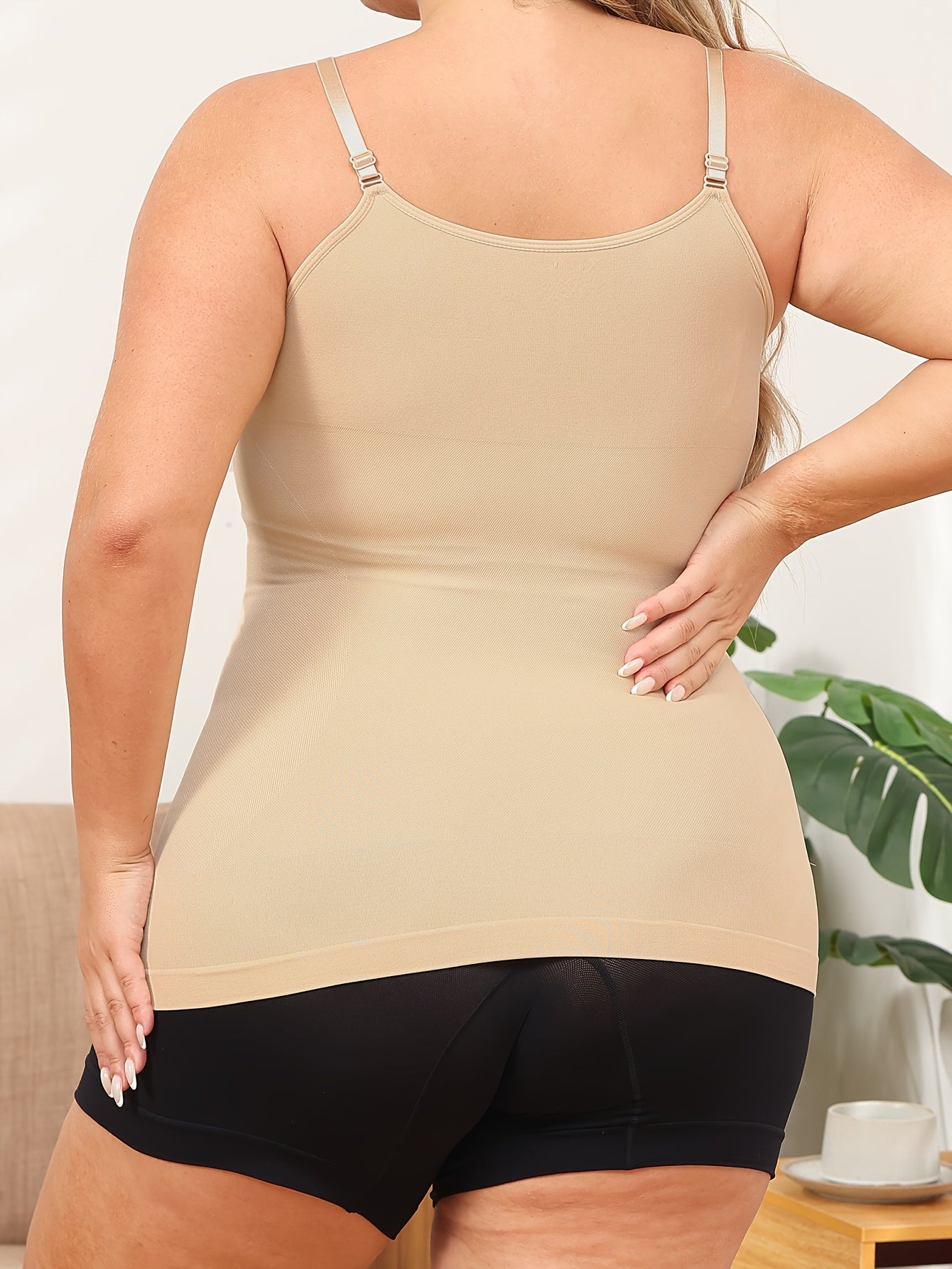 Plus Size Women's Shaping Tank Top - Sculpting, Slimming, and Posture Perfecting Camisole with Tummy Control, Back Support, and Breathable Fabric for Comfortable Everyday Wear