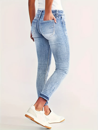 Plus Size Women's High Waist Stretchy Skinny Jeans