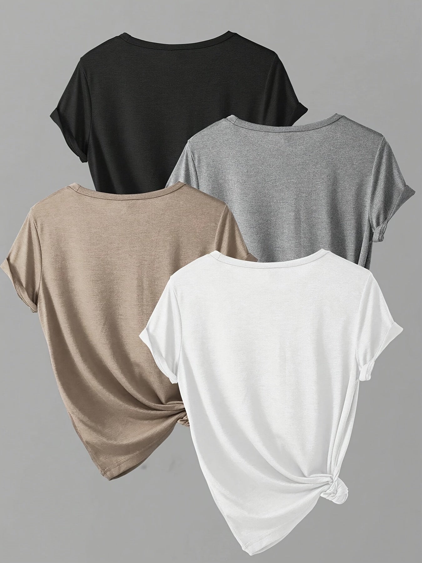 4-Pack Breathable Cotton T-Shirts