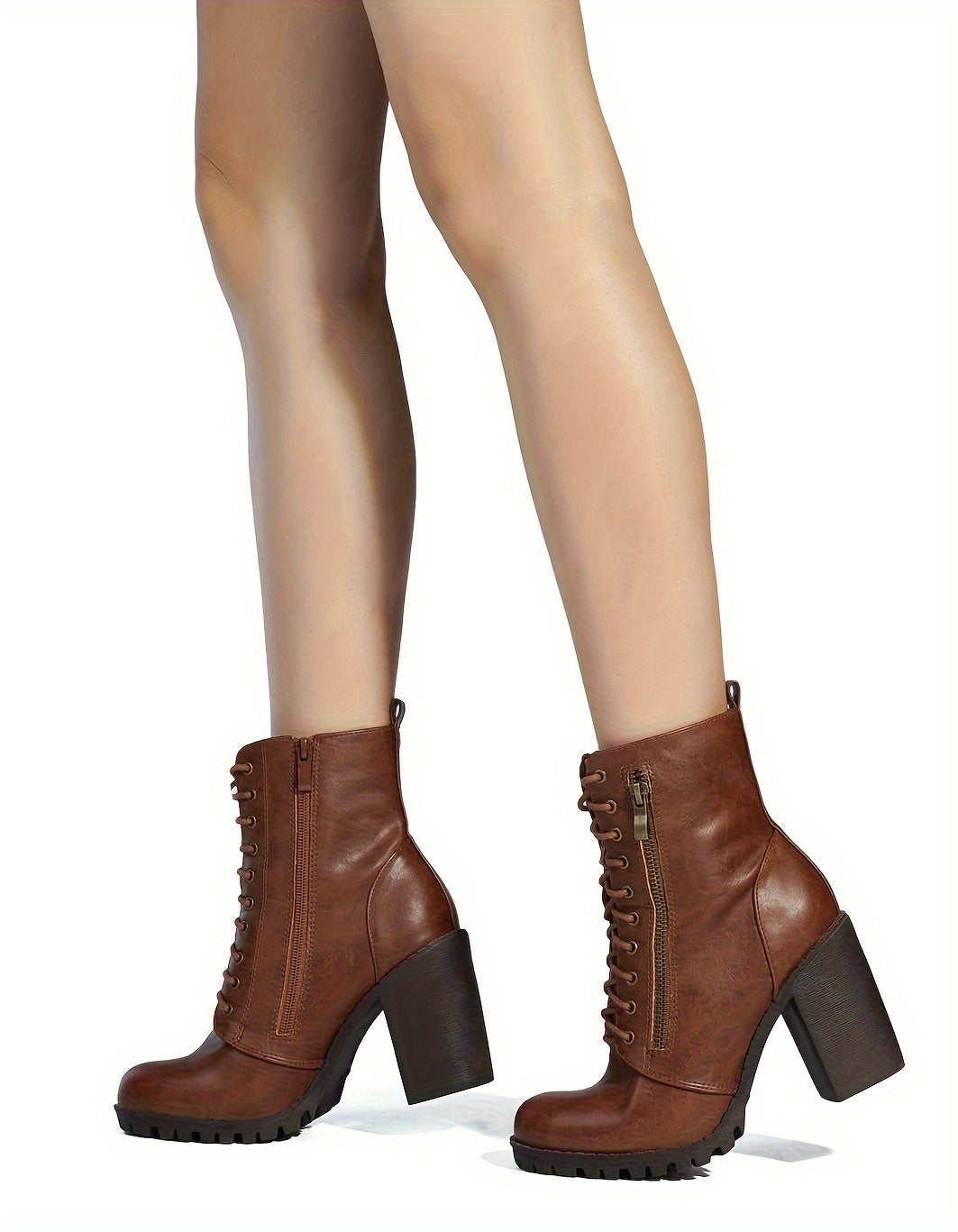 Women's Chunky Heel Ankle Booties