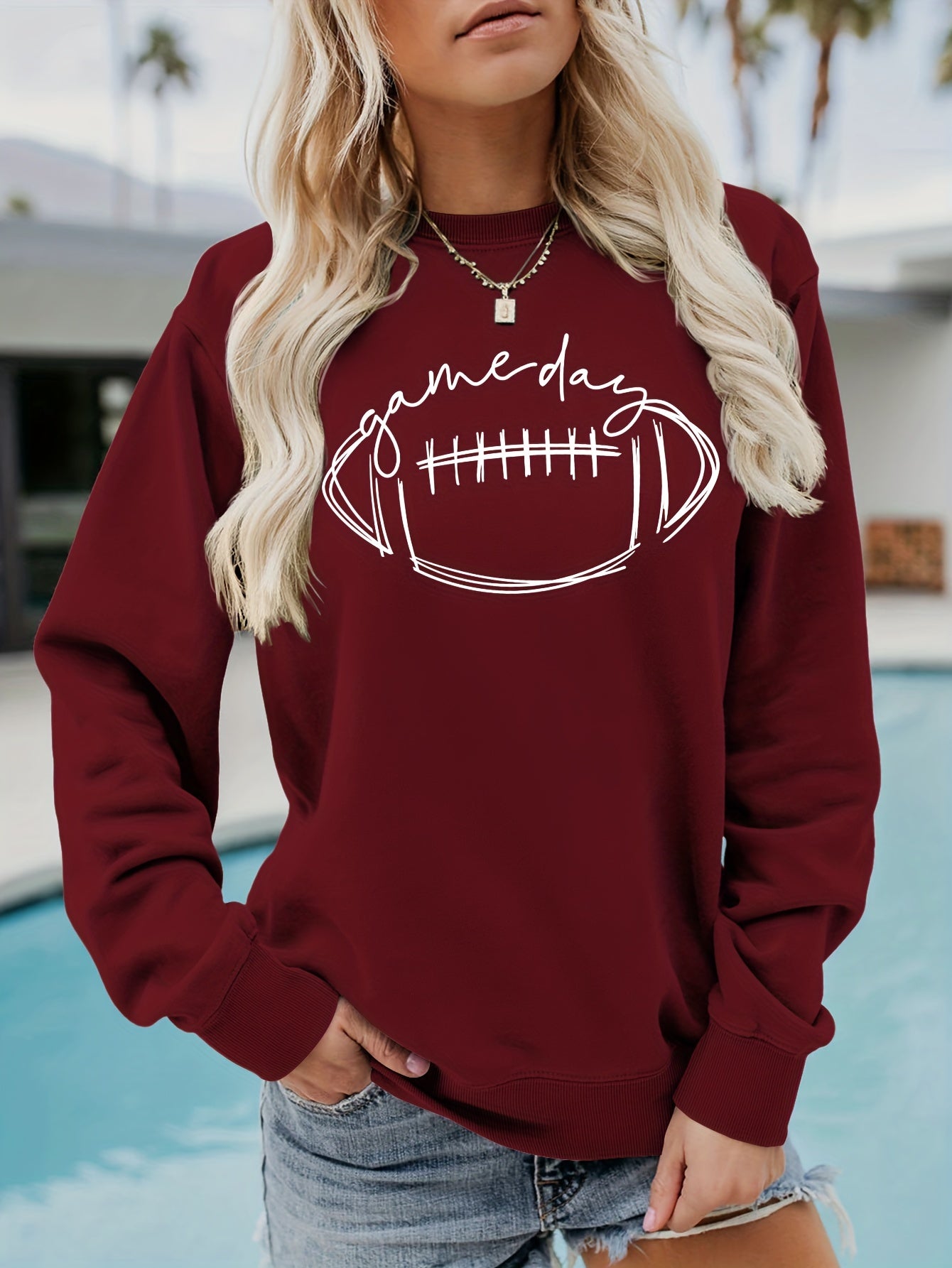 Womens Game Day Rugby Sweatshirt