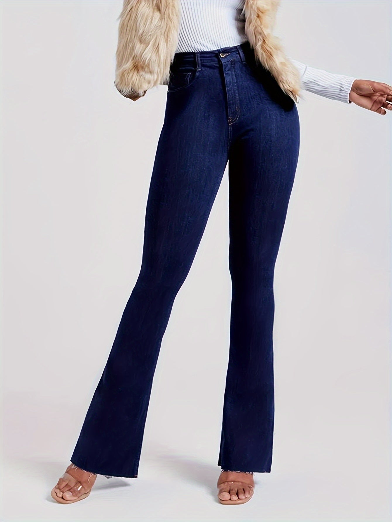 Vintage Flare Stretchy  Jeans - LuxyXO