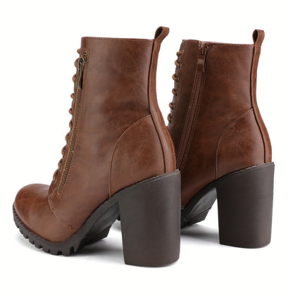 Women's Chunky Heel Ankle Booties