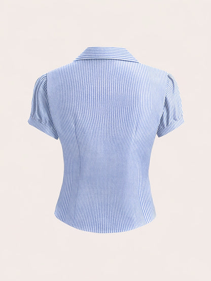 Camisa de manga corta a rayas