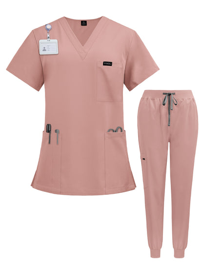 Modern Scrub Set - Breathable & Comfortable 2-Piece