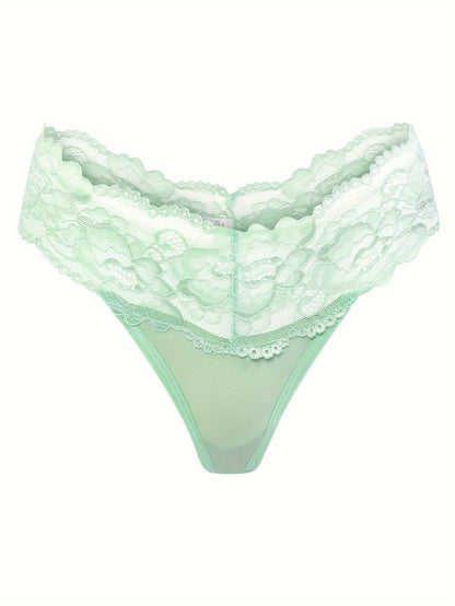 Sexy Lace Patchwork Thong - Comfortable & Breathable - LuxyXO
