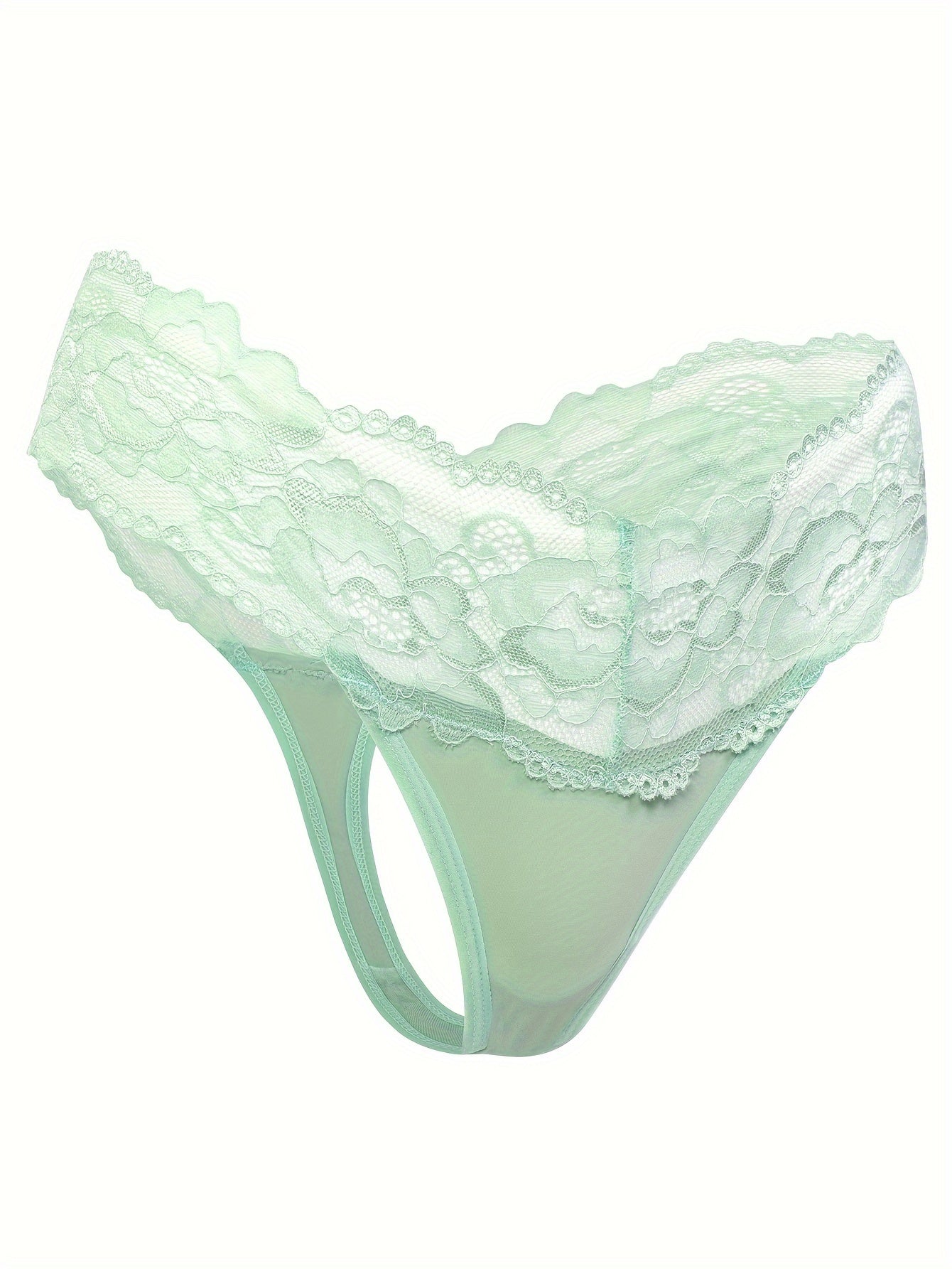 Sexy Lace Patchwork Thong - Comfortable & Breathable - LuxyXO