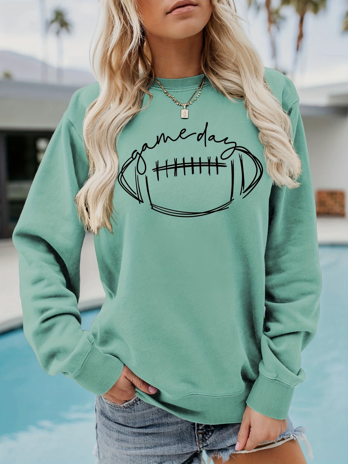 Womens Game Day Rugby Sweatshirt