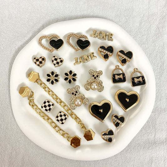 22-Piece Bear-Themed Shoe Charm Set