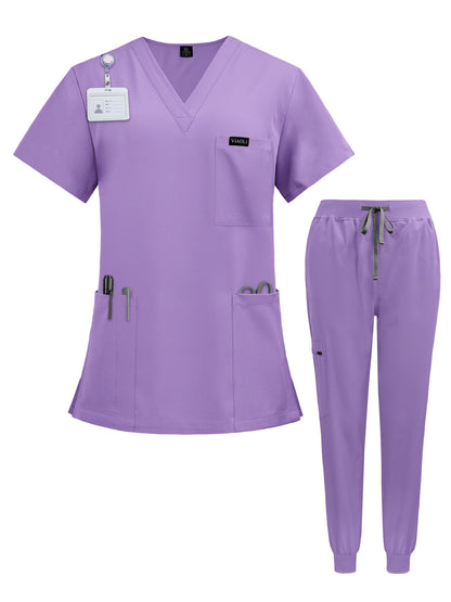 Modern Scrub Set - Breathable & Comfortable 2-Piece