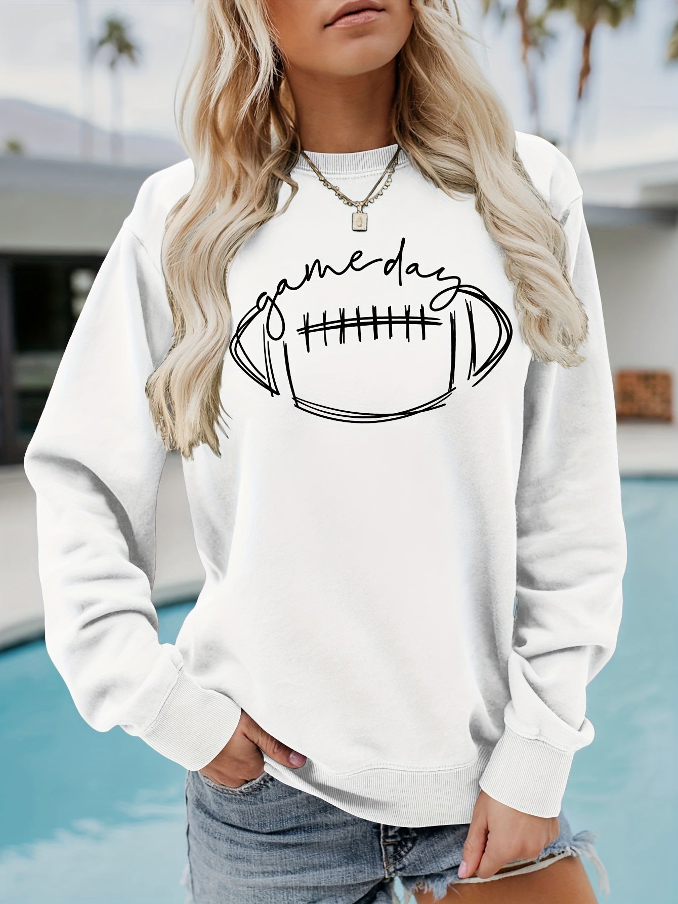 Womens Game Day Rugby Sweatshirt